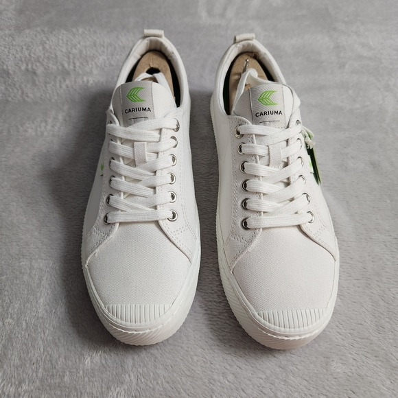 Cariuma OCA Low Canvas Sneaker Whie Sustainable Vegan Shoe Unisex Size W13 M11.5 - Picture 2 of 12
